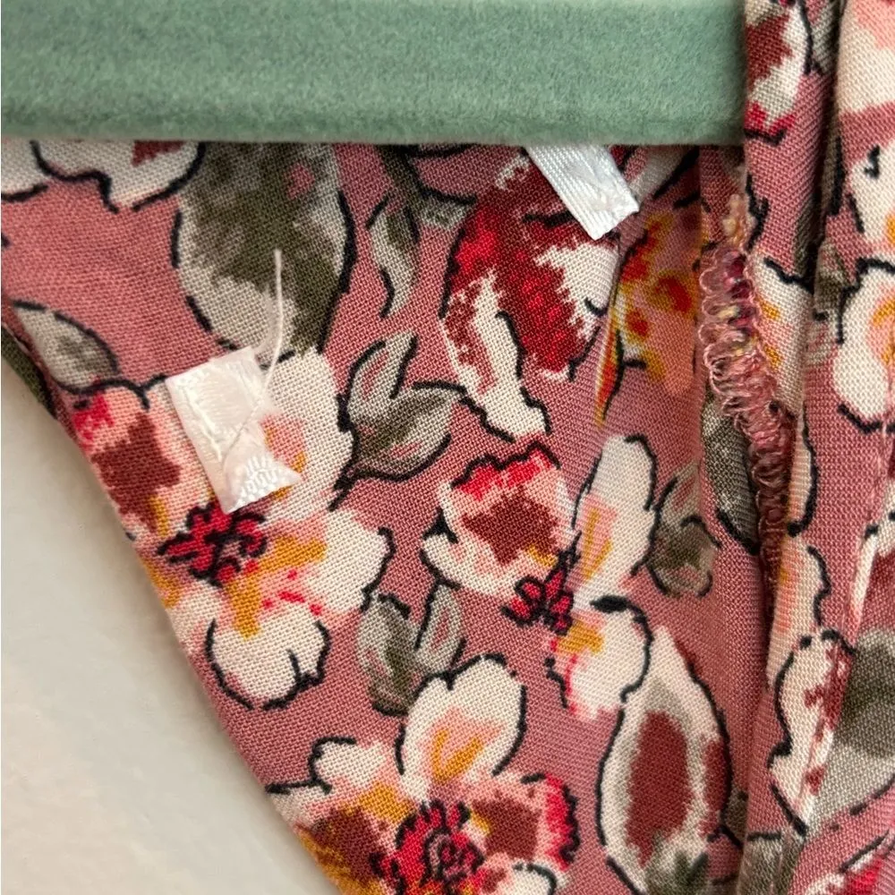 None Floral Pink Romper - Image 2