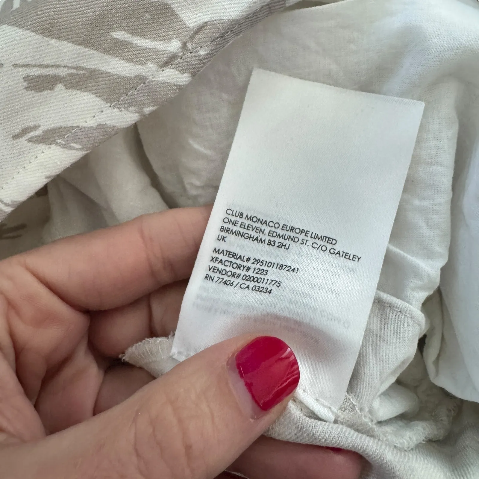 Club Monaco Wrap-Front Long Sleeve Collared Romper - Image 9