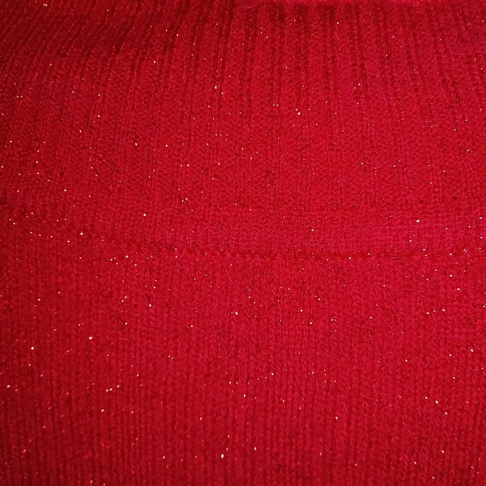 Worthington XL Red Sparkle Turtleneck Top Plus - Image 3