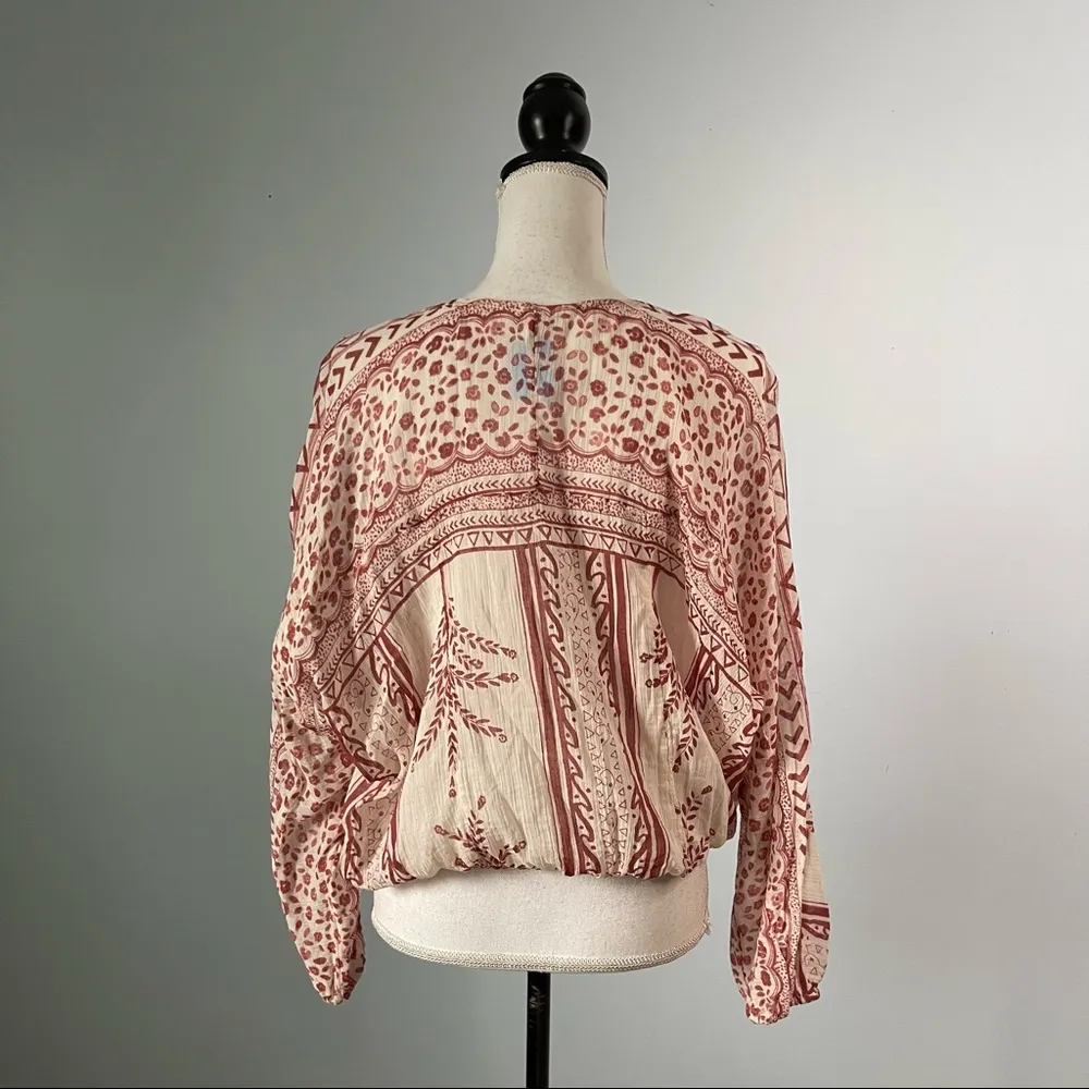 FREE PEOPLE | Bohemian Peasant Blouse Sz S - Image 8