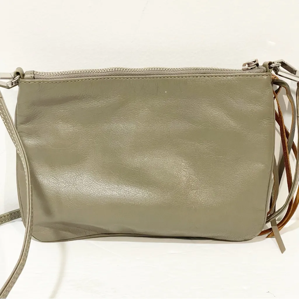 Rebecca Minkoff Tan Small‎ 5 Zip Leather Crossbody Fringe Zipper Bag - Image 5