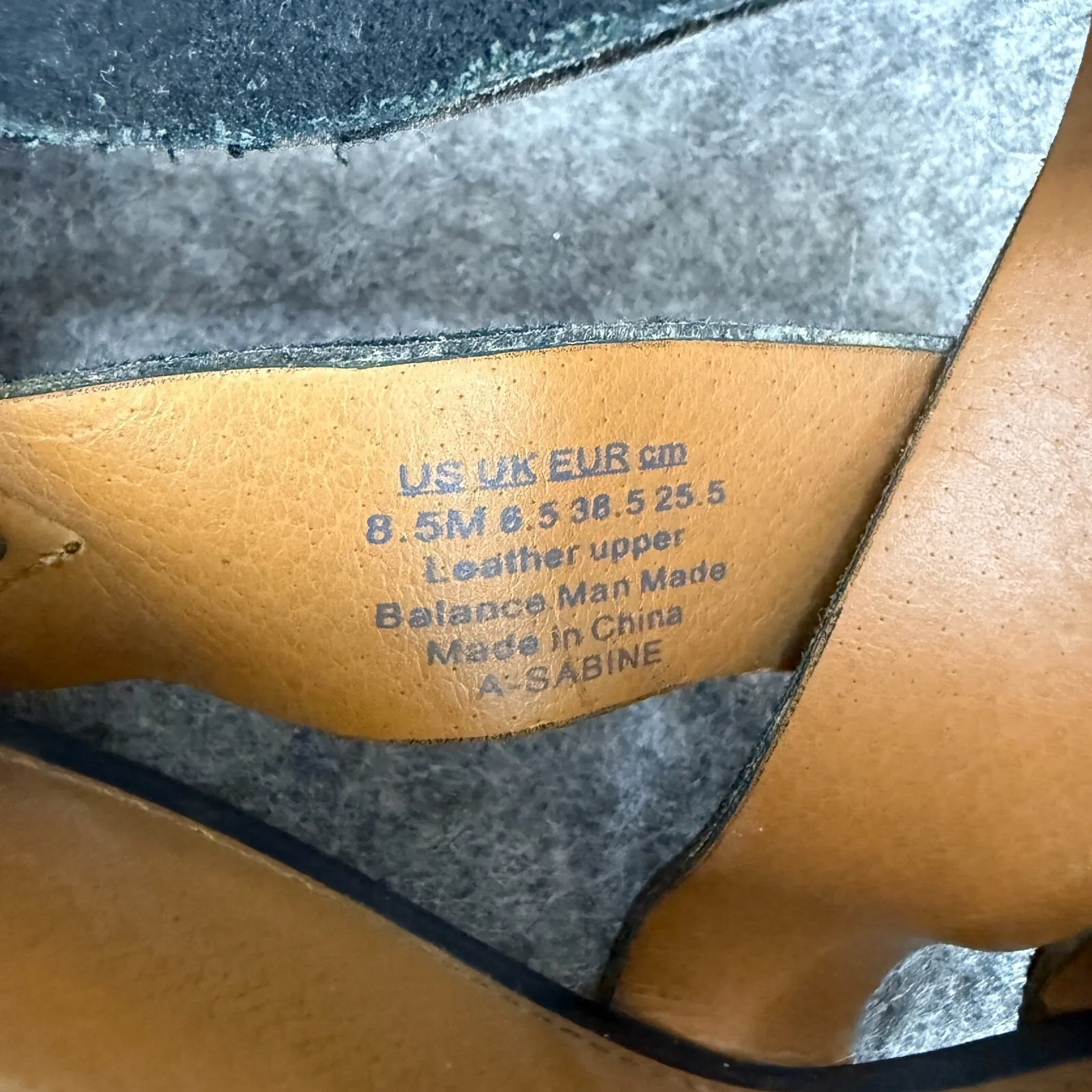 FRANCO SARTO Suede Black‎ Leather Sabine Strappy Slingback Block Heel size 8.5 - Image 5