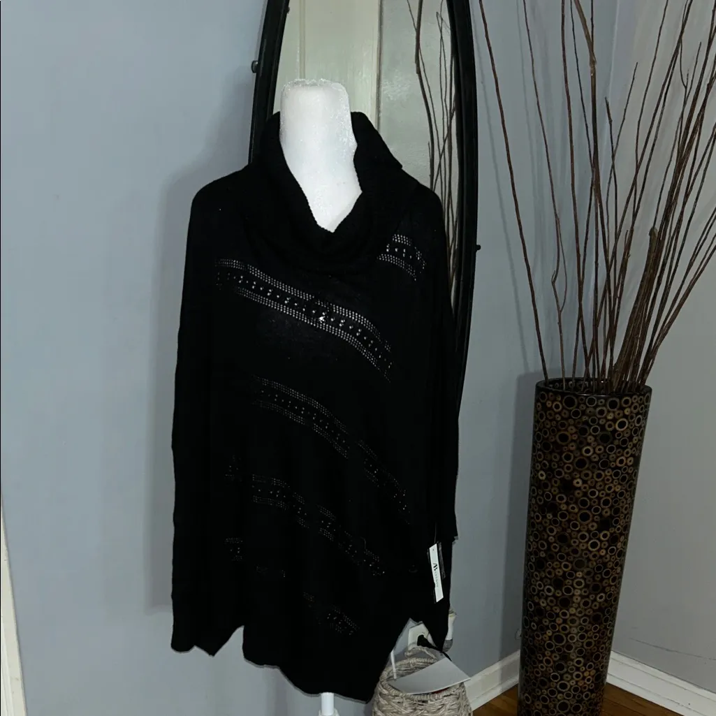 AB Studio Black Cowl Neck Sweater - Image 7