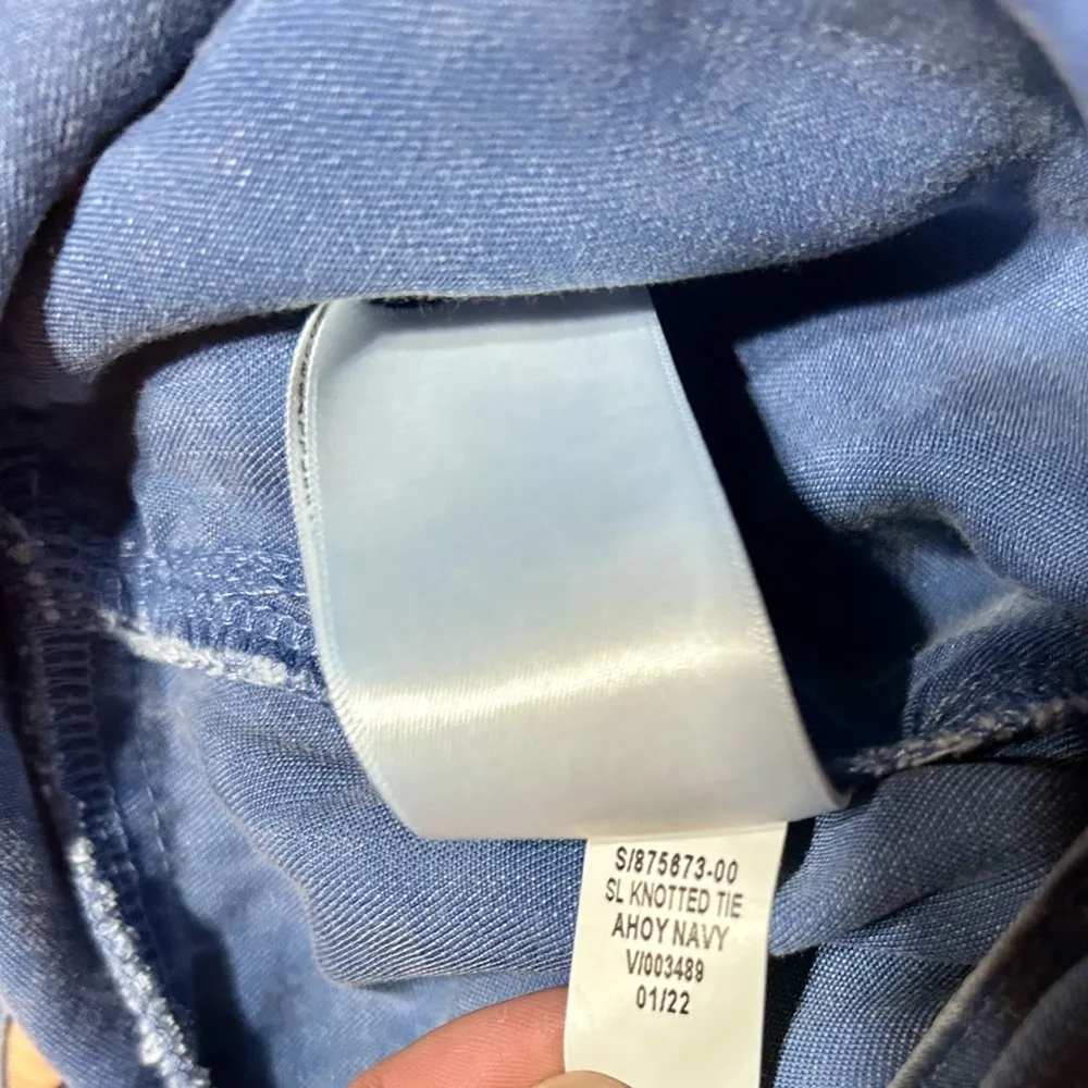 Old Navy Blue Wide-Leg Jumpsuit women Medium - Image 9