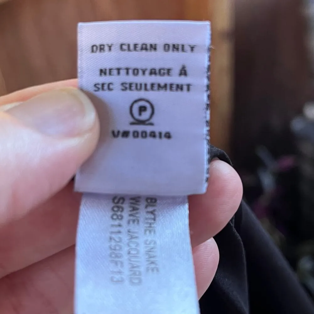 Diane Von Furstenberg Blythe Snake Wave Jacquard Pencil Skirt Size 4 - Image 9