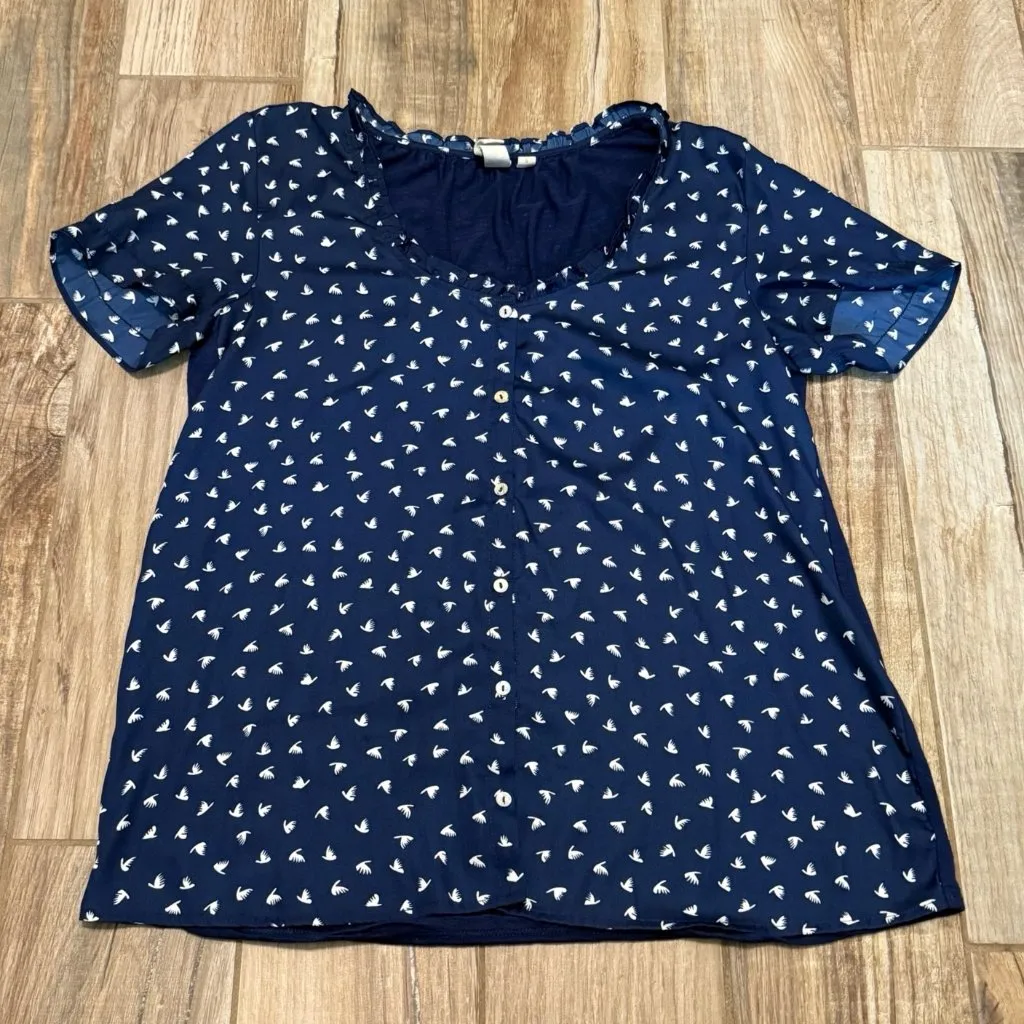 Anthropologie Dolan Left Coast Sydney Ruffled Tee Dolan Top - Image 2