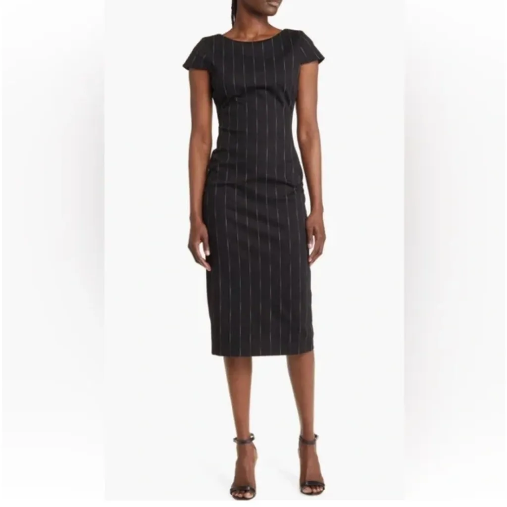 $239 Dress the population on stripe midi dress NWOT. Never worn - Image 3