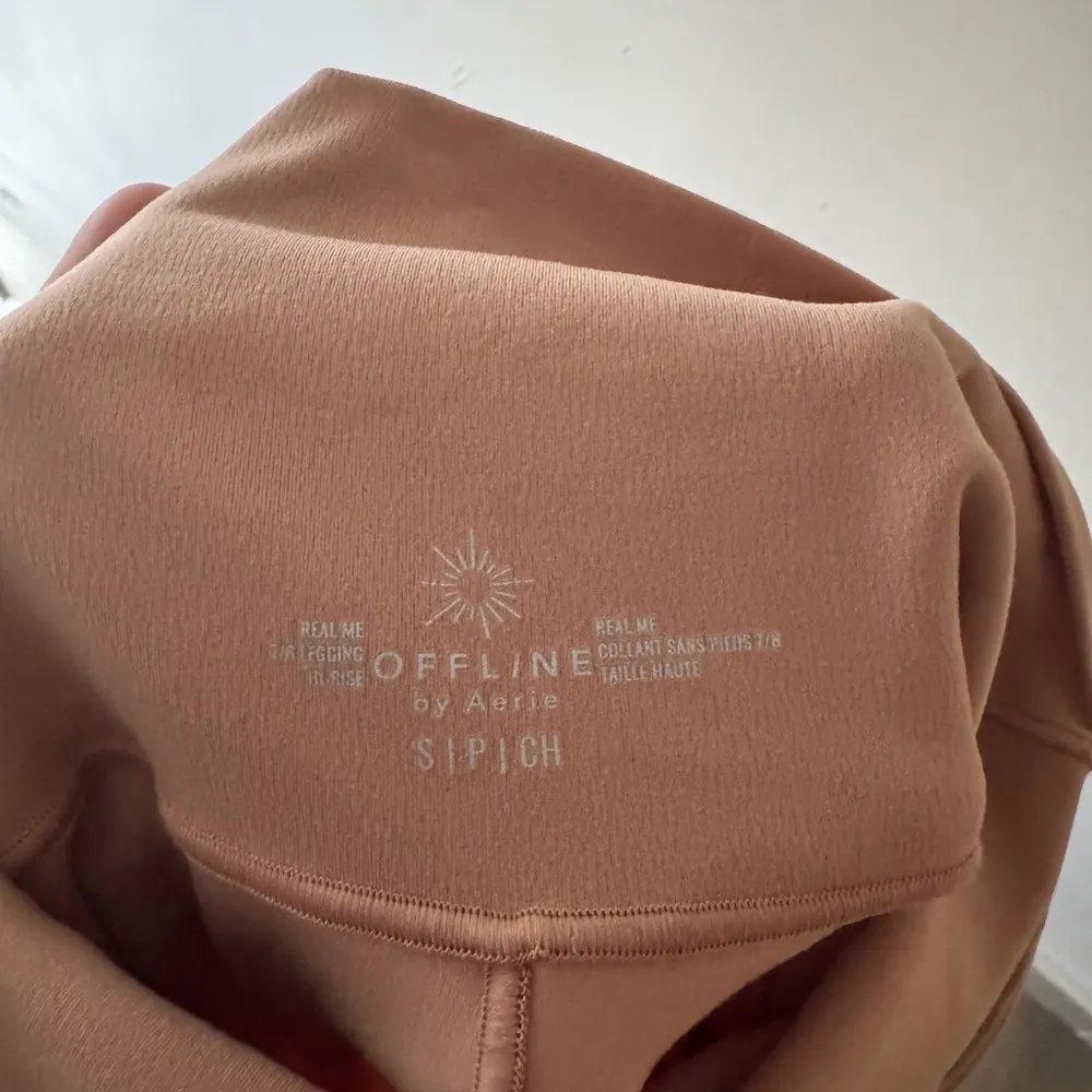 Offline by  Wrap Waist Tan Nude Buttery Soft Leggings - Image 4