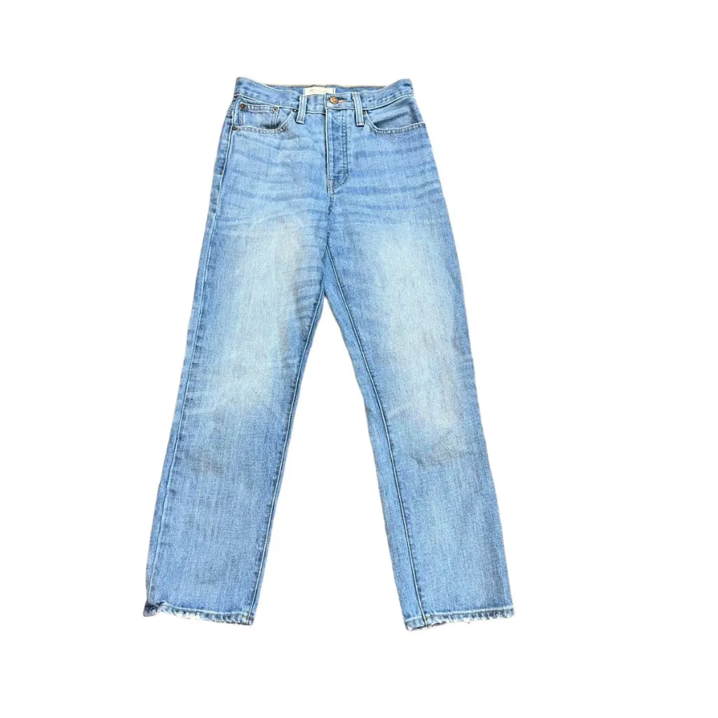 Madewell The Dadjean Light Wash Button Fly Relaxed Size 23 Cotton‎ 90's Straight - Image 2