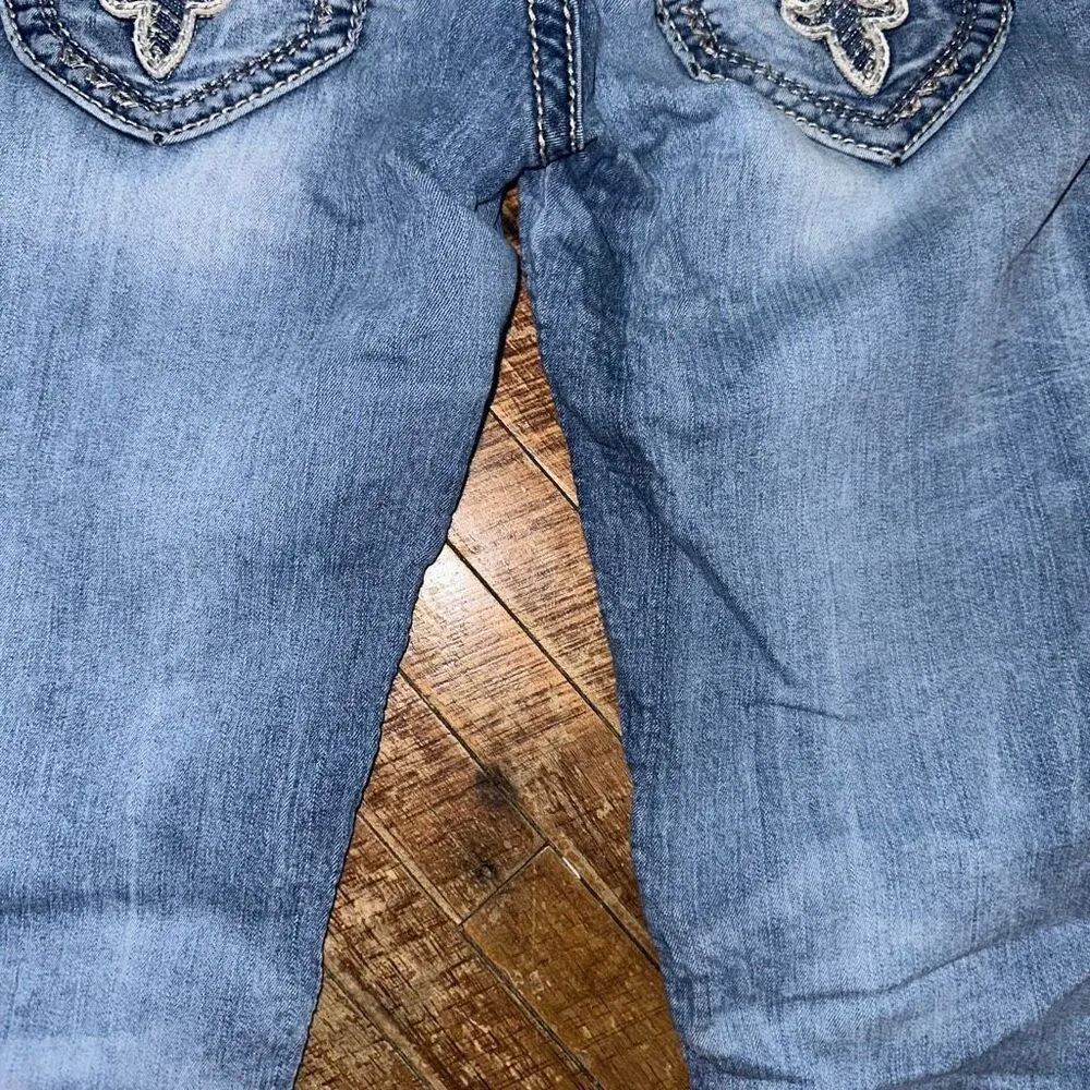 Rock Revival 26 Elani skinny distressed bling western jeans - Image 7