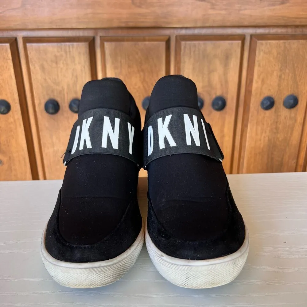 DKNY Black Wedge‎ Sneakers Size 7 US Women - Image 2