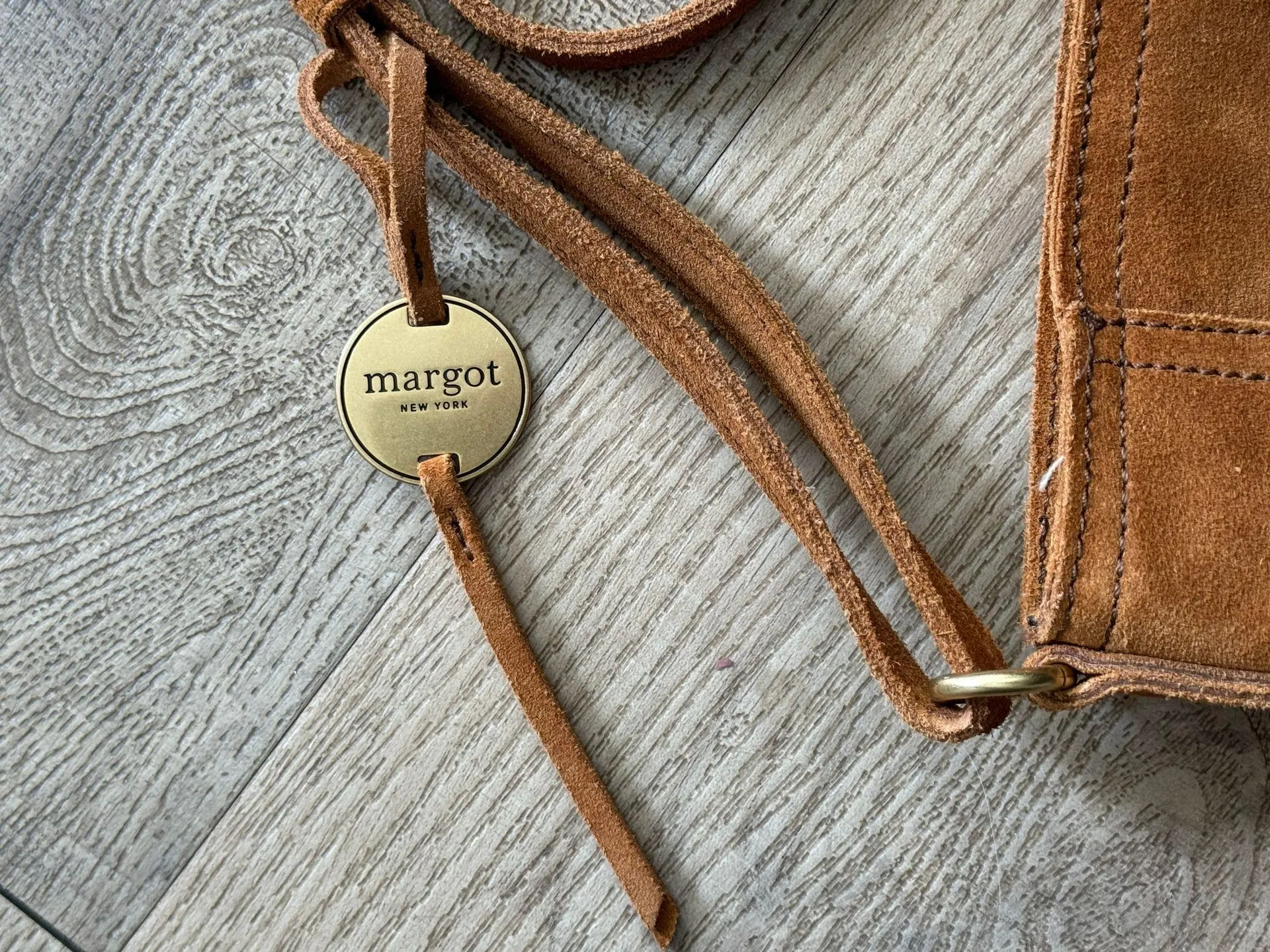 Suede Leather Cross Body Purse - Image 3