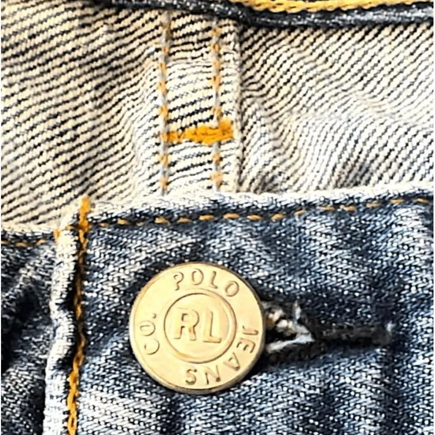 Polo Ralph Lauren Jeans Womens Blue HighRise Straight Vintage Classic Size 12 - Image 6