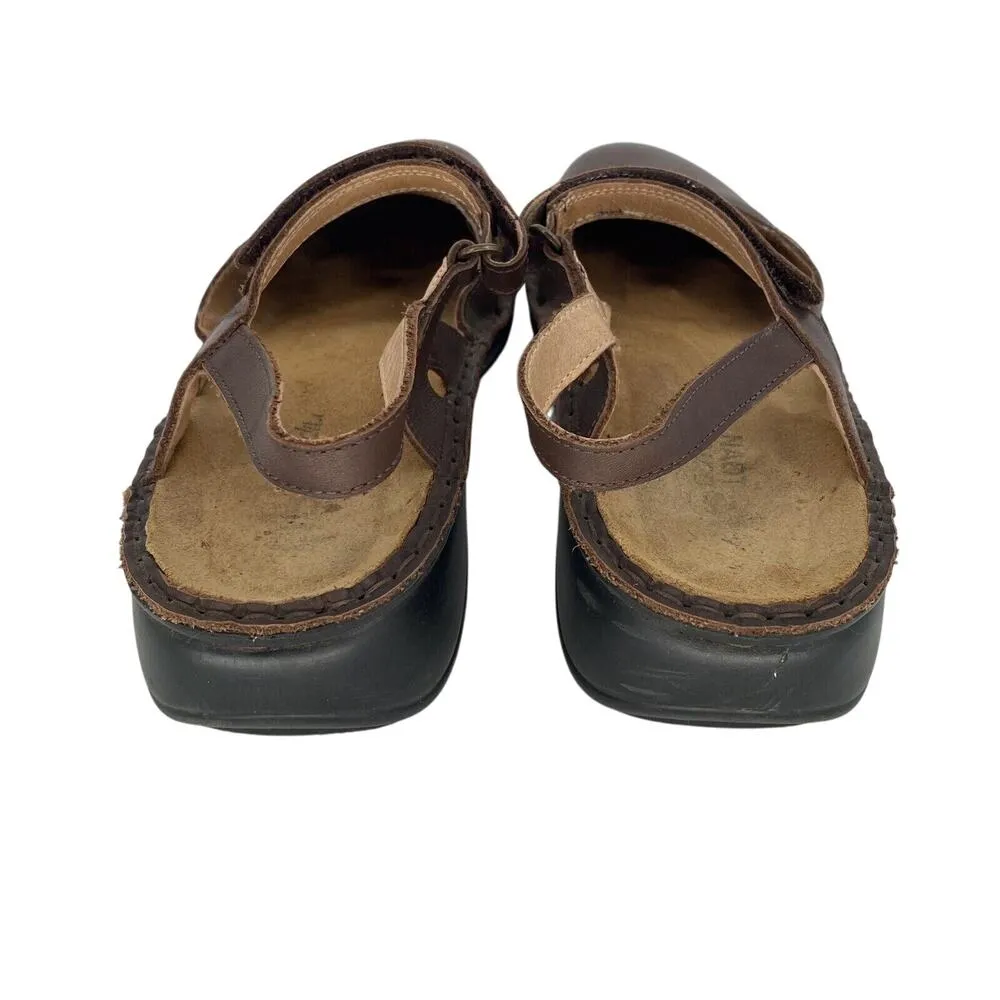 Naot Gardenia Mary Jane Sling Back Sandal Brown Leather Womens Size EU 40 US 9 - Image 2