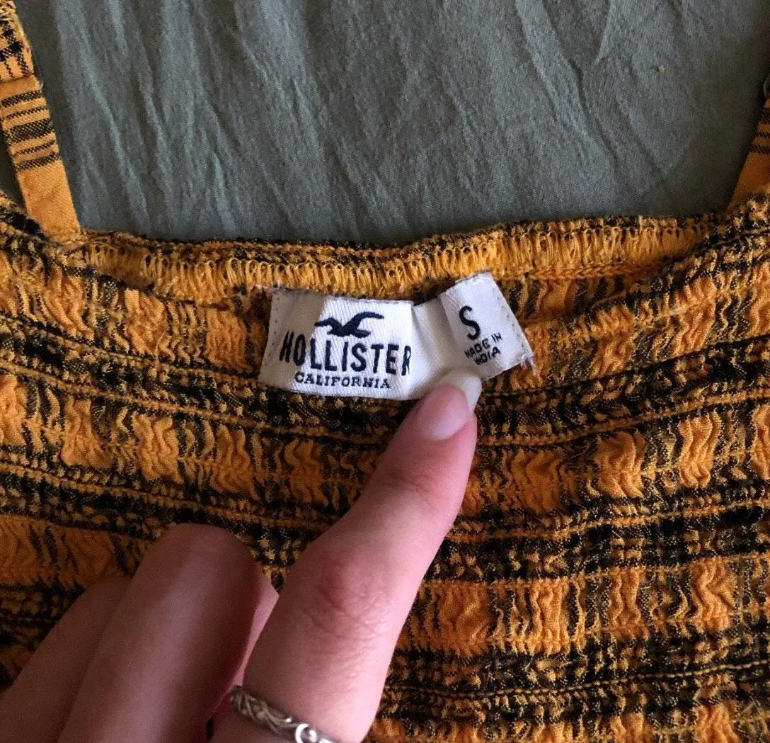 Hollister Plaid Tank Crop Top - Image 3