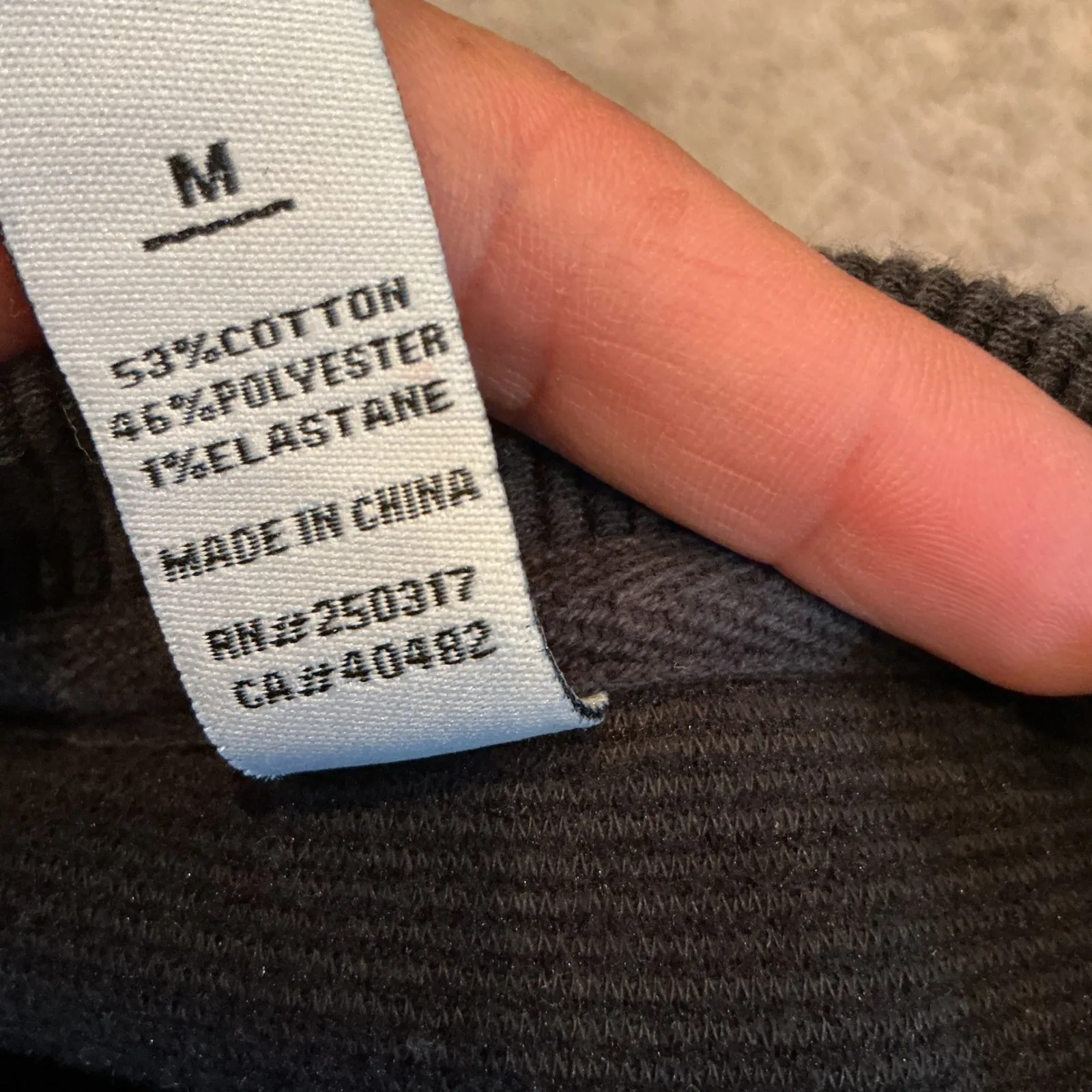 Varley Black Textured Knit Sweatshirt Gold Zipper Detail Athleisure Everyday‎ - Image 7