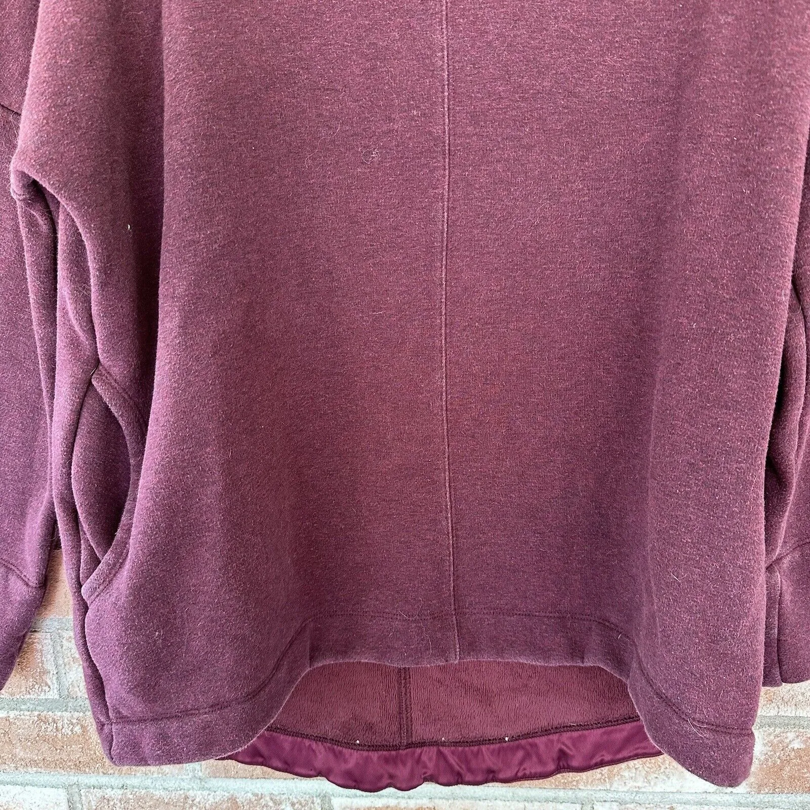 Athleta Cozy Karma Funnel Neck Sweatshirt Purple Medium - Image 11