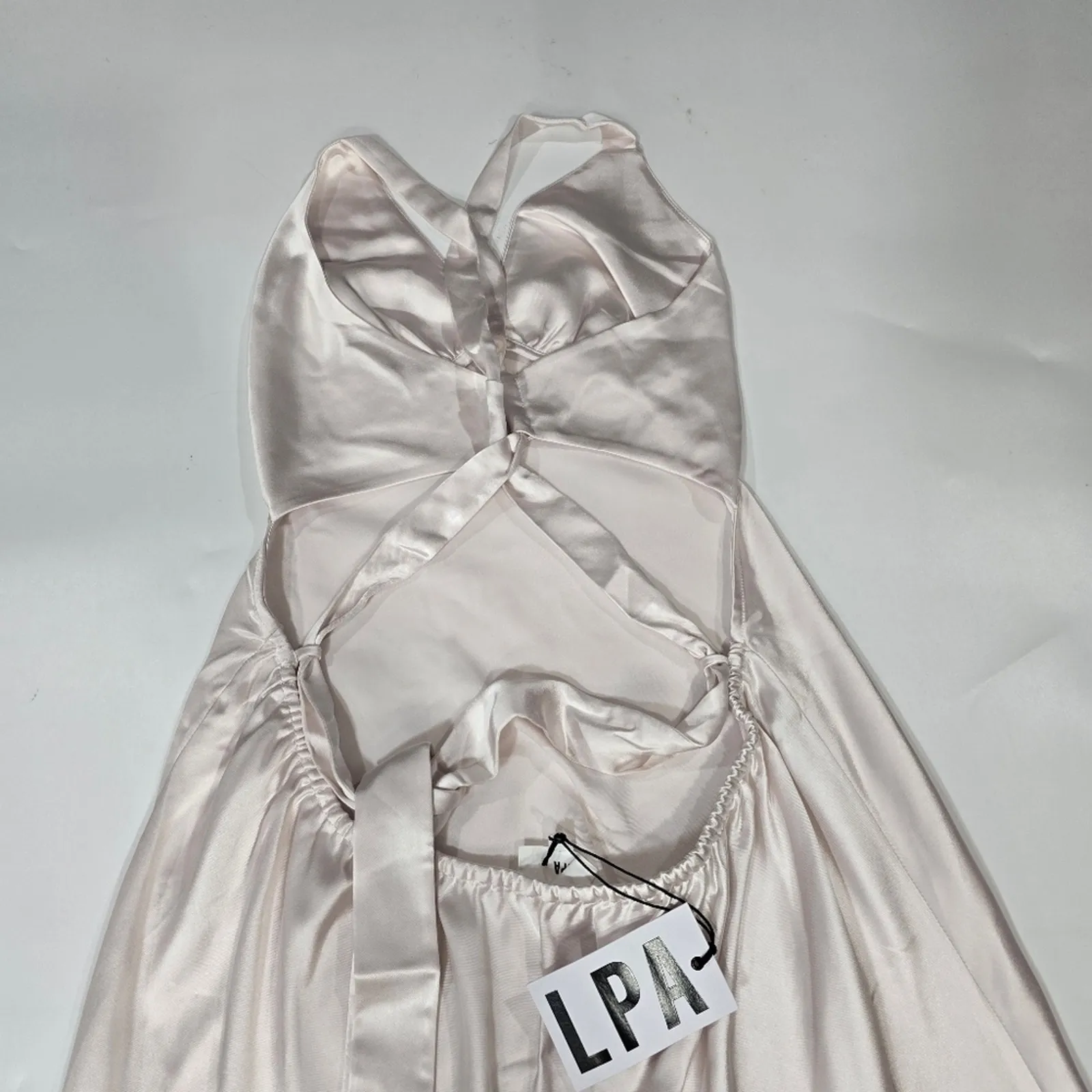 LPA Etta Dress in Champagne Pink XL - Image 10
