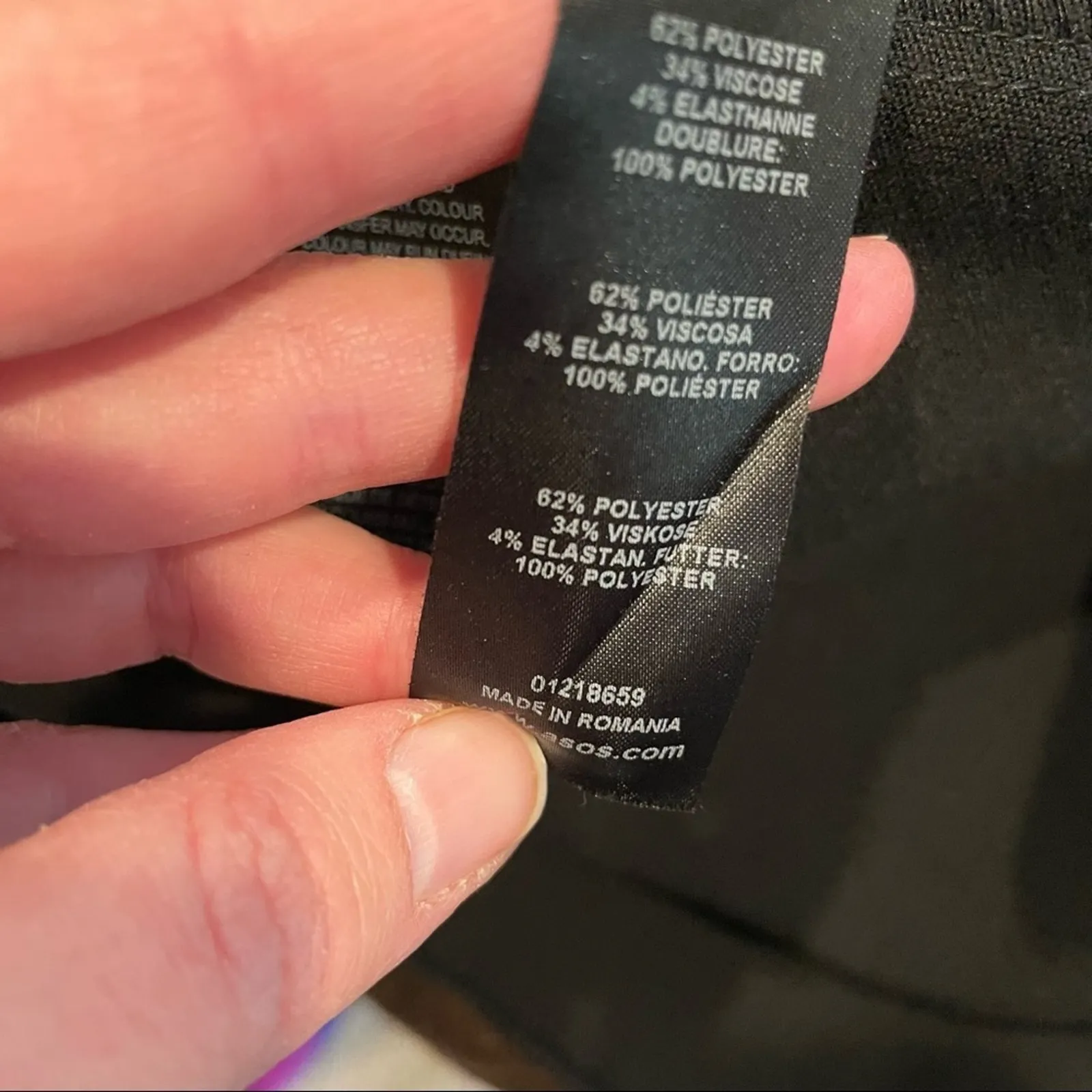 ASOS Black Sleeveless Fit & Flare Mini Dress Womens 8 Skater Whimsigoth Fall - Image 10