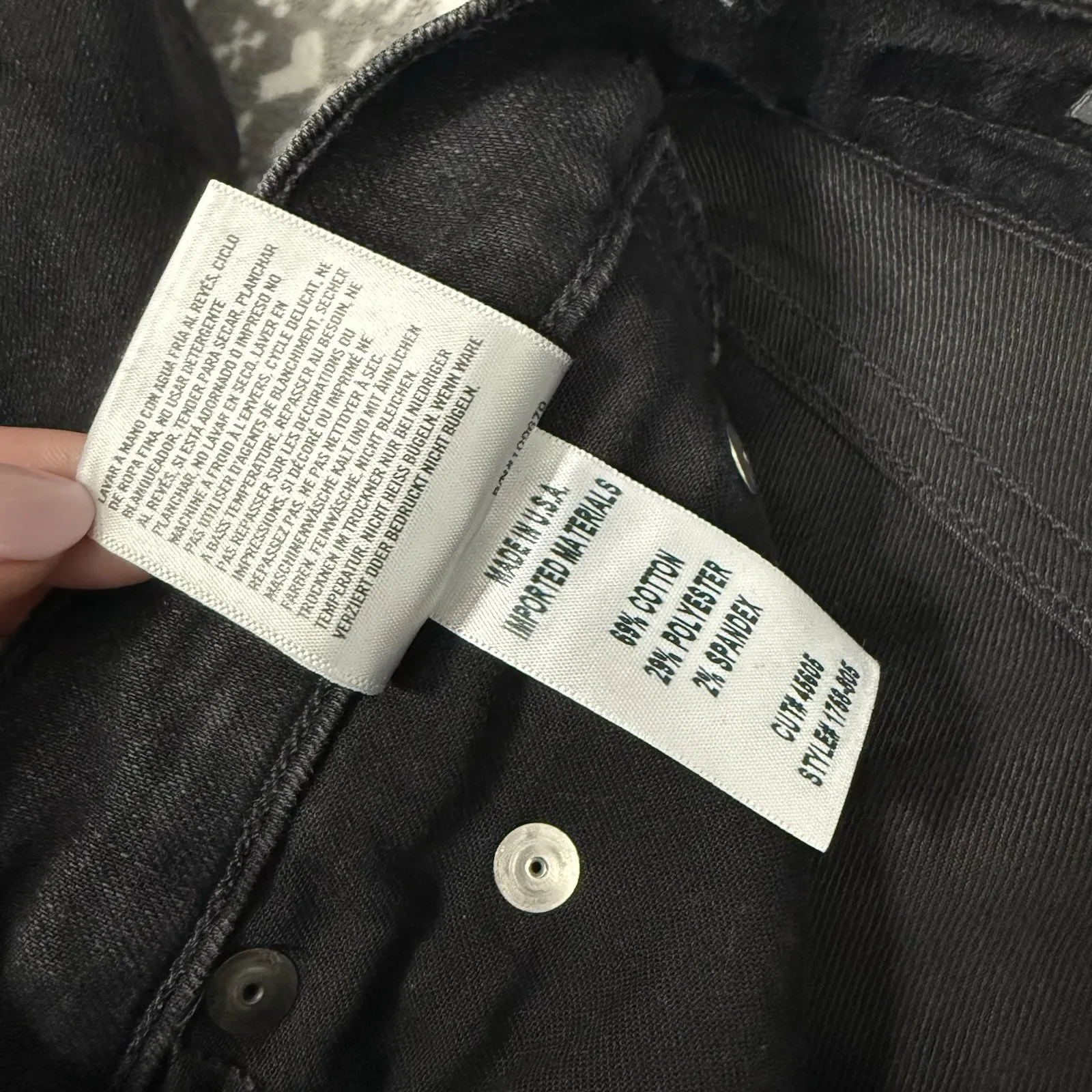 Citizens Of Humanity Rocket Ankle High Rise Skinny Washed‎ Black Size 29 - Image 7