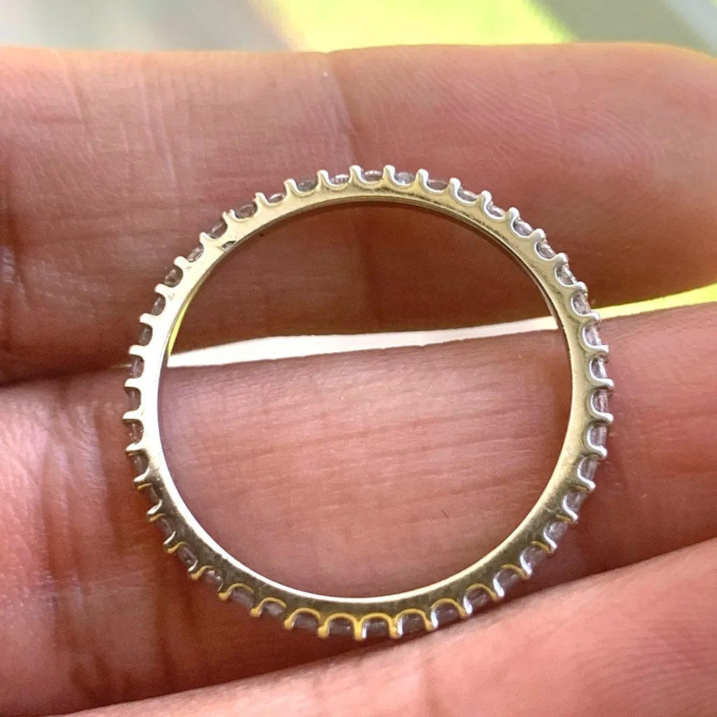 14kt White Gold 1/2 Carat Eternity Band - Image 2