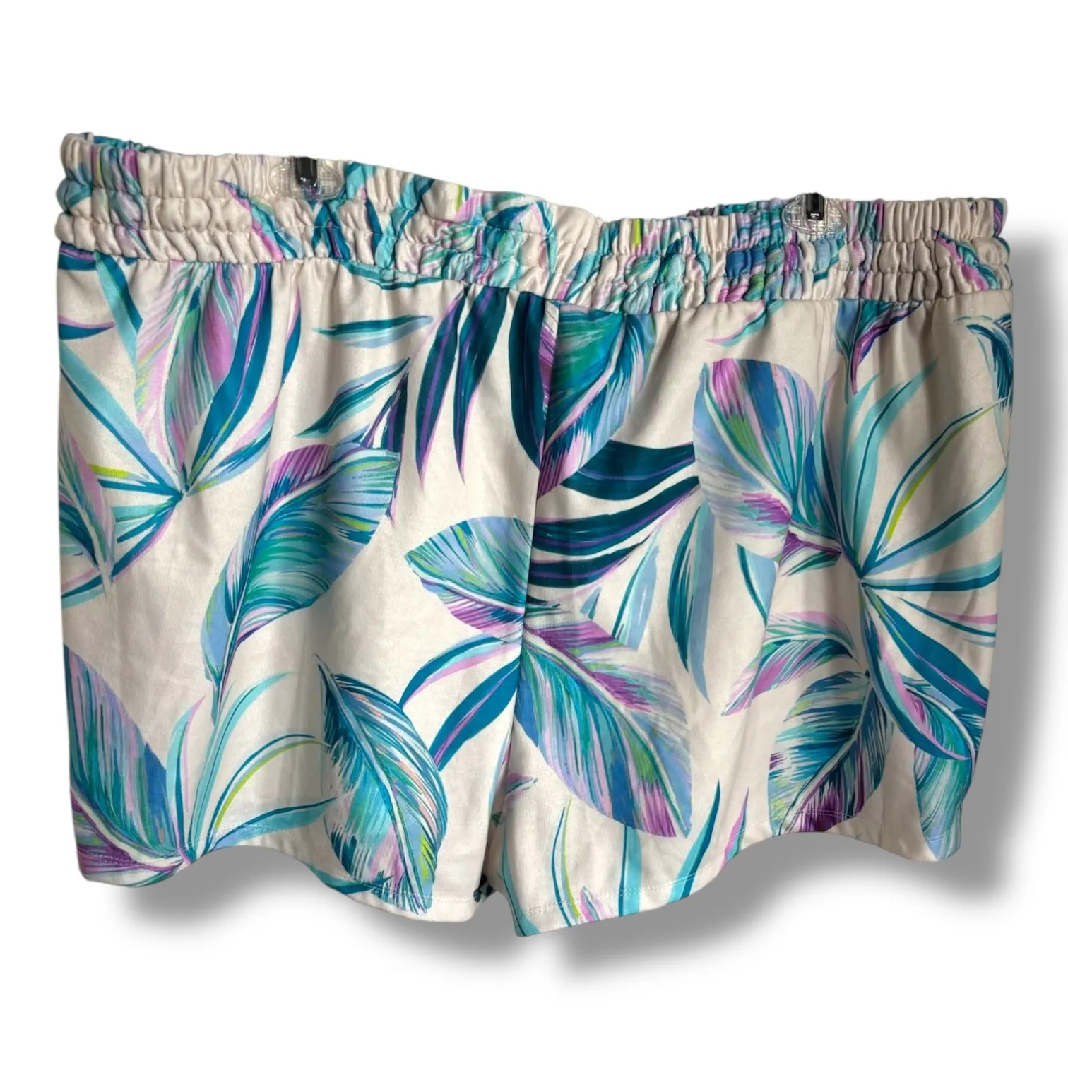 Torrid Women's‎ Terry Cloth Split Side Beach Short Leaf Pattern 4 4X - Image 5