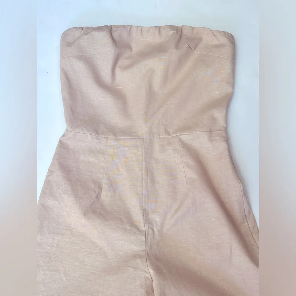 NWT SNDYS Nina Linen Jumpsuit in Natural, size XS Tan - Image 6