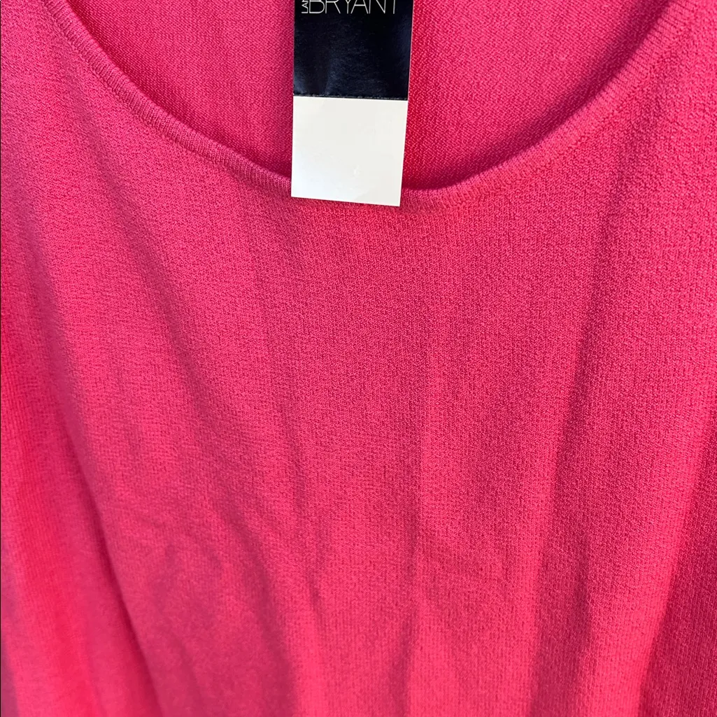 NWT Vintage Lane Bryant Coral Pink Sleeveless Dressy Sweater Tank Shell 18/20 - Image 3
