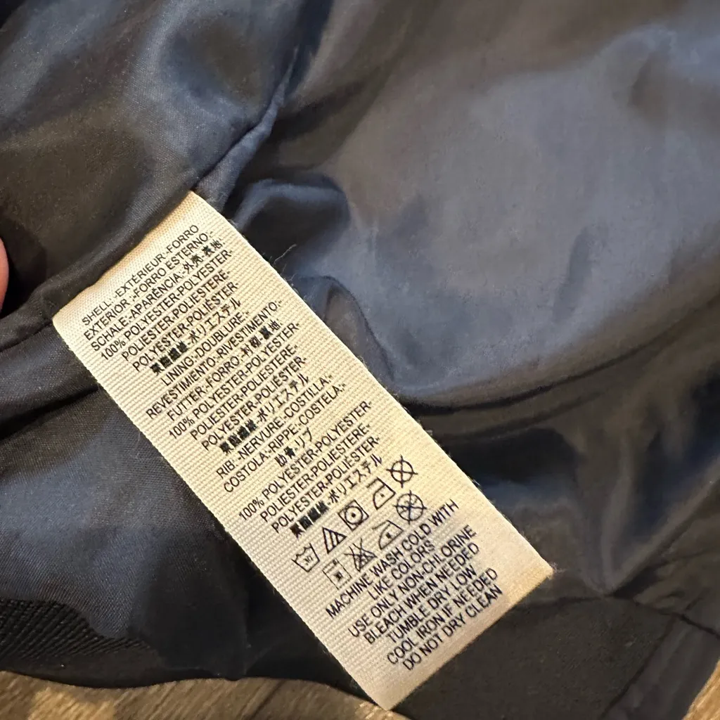 Free People Navy Bomber Jacket - Image 7