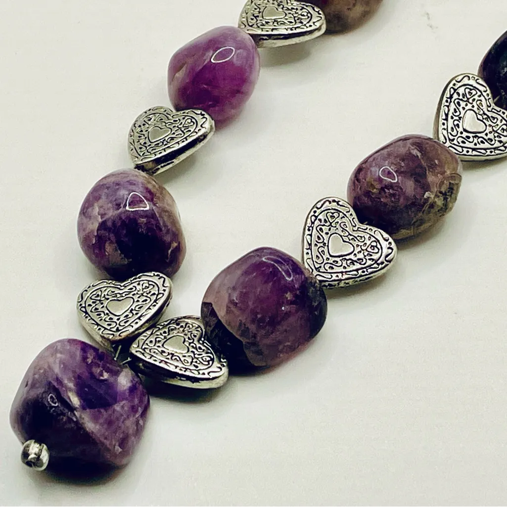 February Birthstone Necklace Purple - Image 5