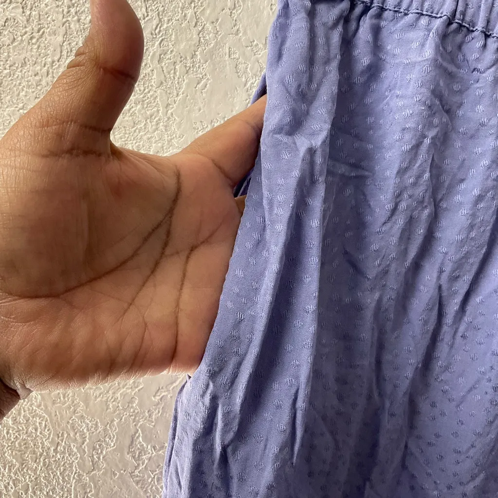 Anthropologie Periwinkle Lace Trim L - Image 5