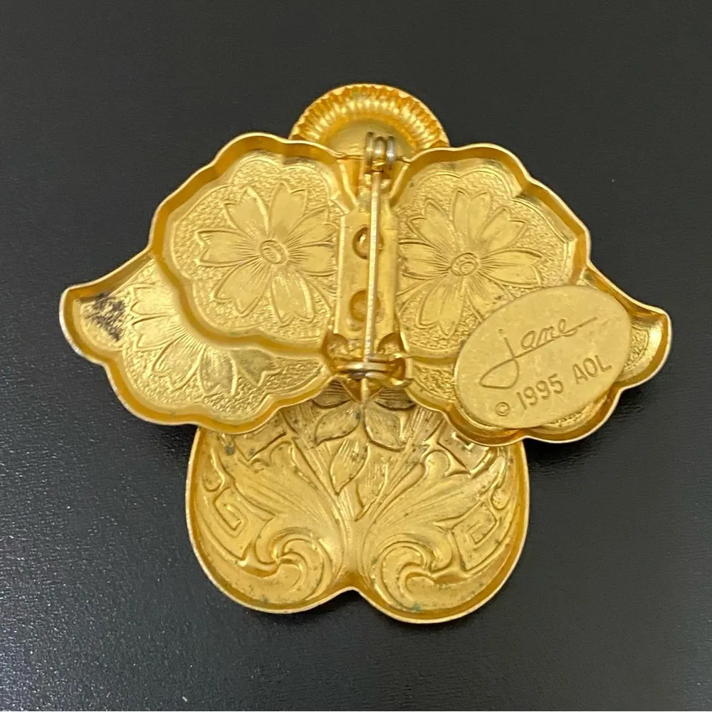 Vintage 1995 AOL JANE Signed Damascene Gold - Image 7