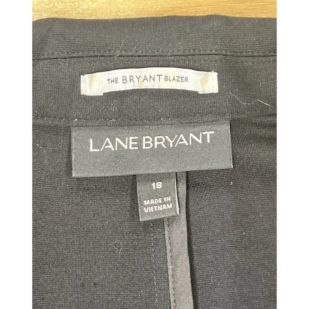 Lane Bryant The Bryant Blazer Black Size 18 Preppy Academia Old Money - Image 3