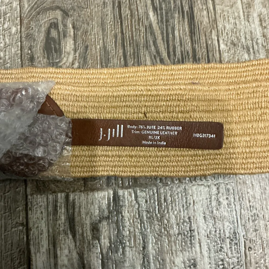 J. Jill Tan and Brown Belt with Buckle Size XL - Image 5