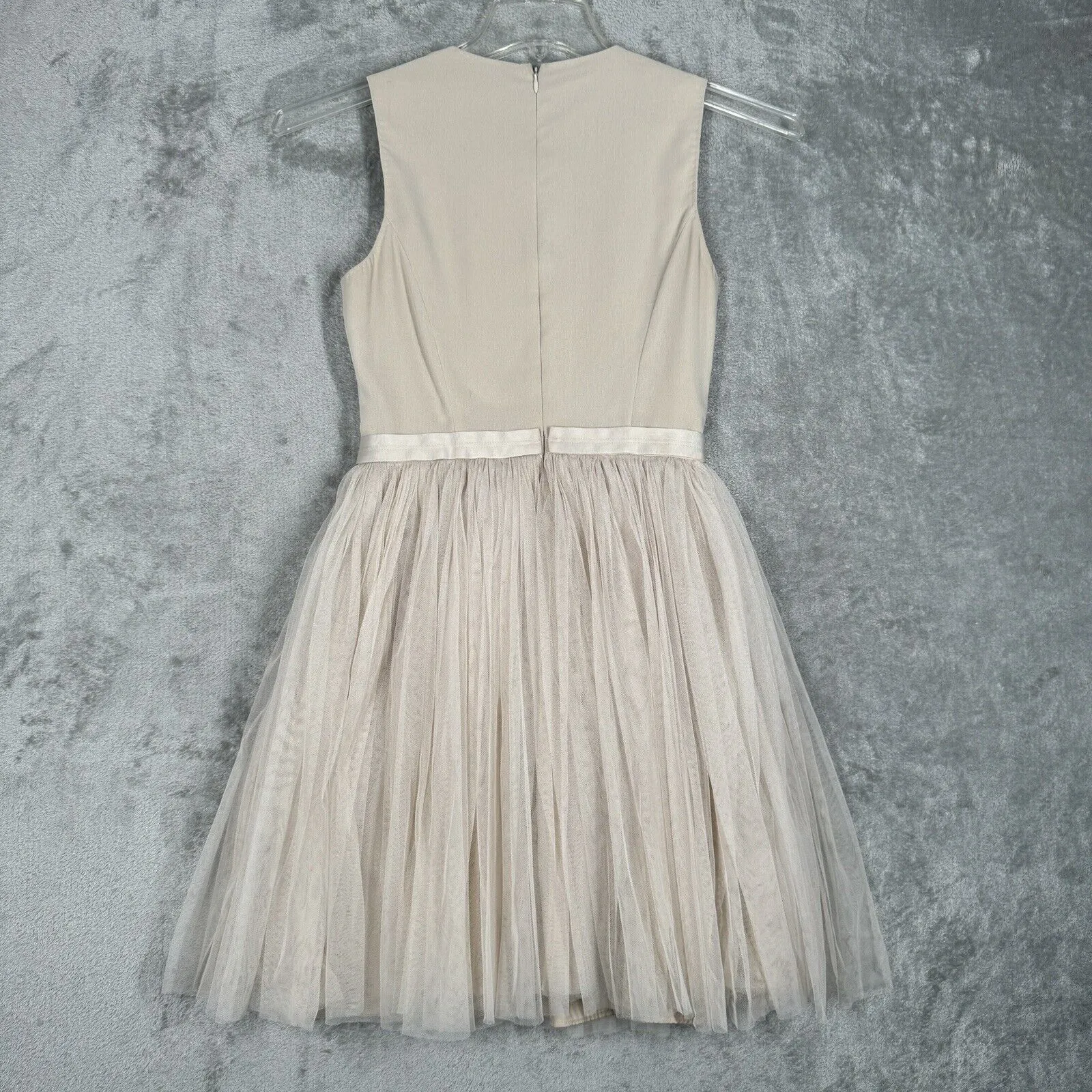 Needle &‎ Thread Dress Womens XS Tan Beaded Balletcore Fairy Feminine Wedding - Image 3