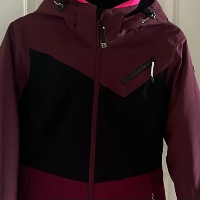 Killtec insulated ski snowboard jacket winter snow coat warm size 8 medium Pink - Image 4