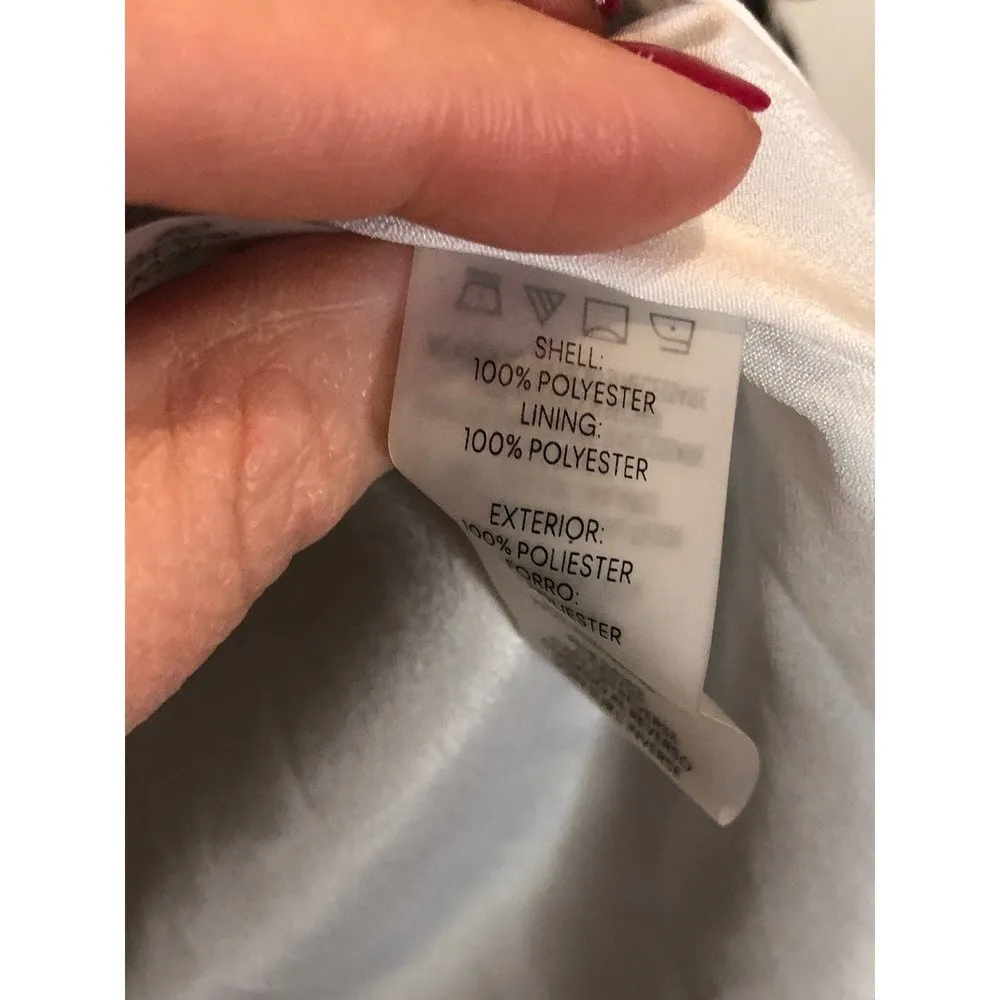 Small Calvin Klein Black and White plaid check Work Career Blouse - Image 6