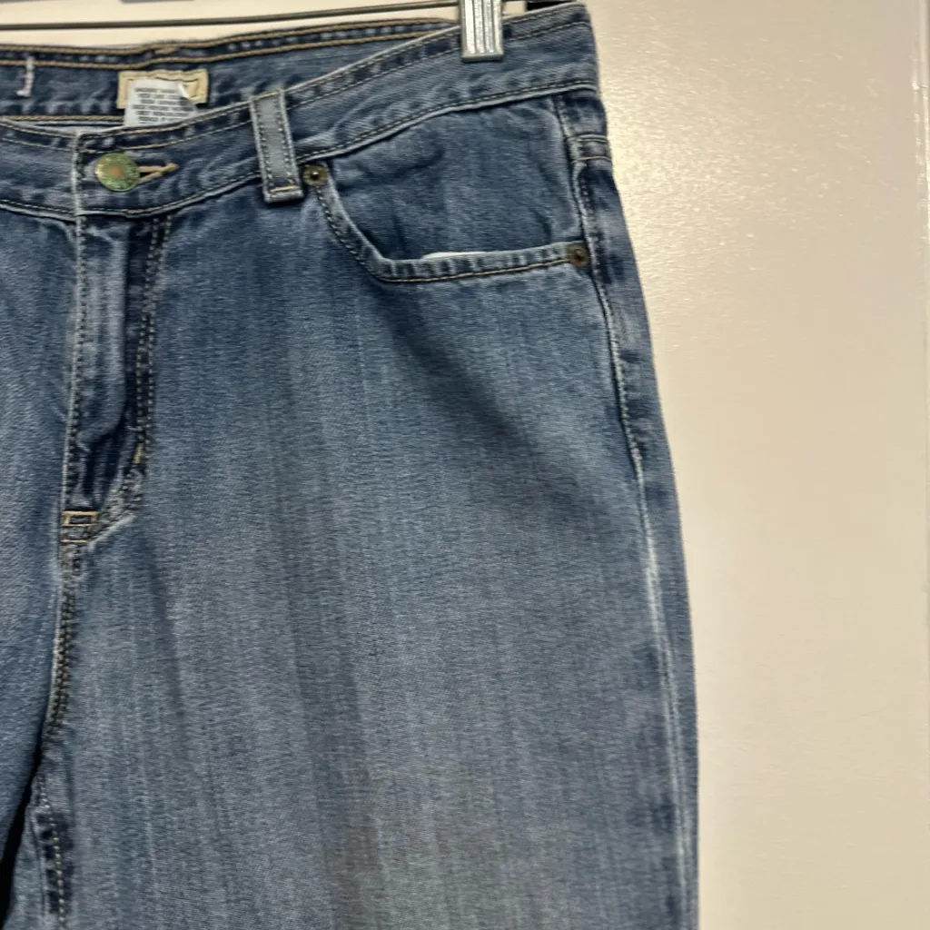 LL Bean Y2K Women Sz: 6 Reg Medium Wash Relaxed Baggy Straight Leg Jeans. Blue - Image 8