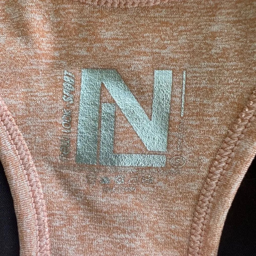 New Look Women's Peach Sports Bra Bike Shorts Activewear Workout Set Small - Image 5