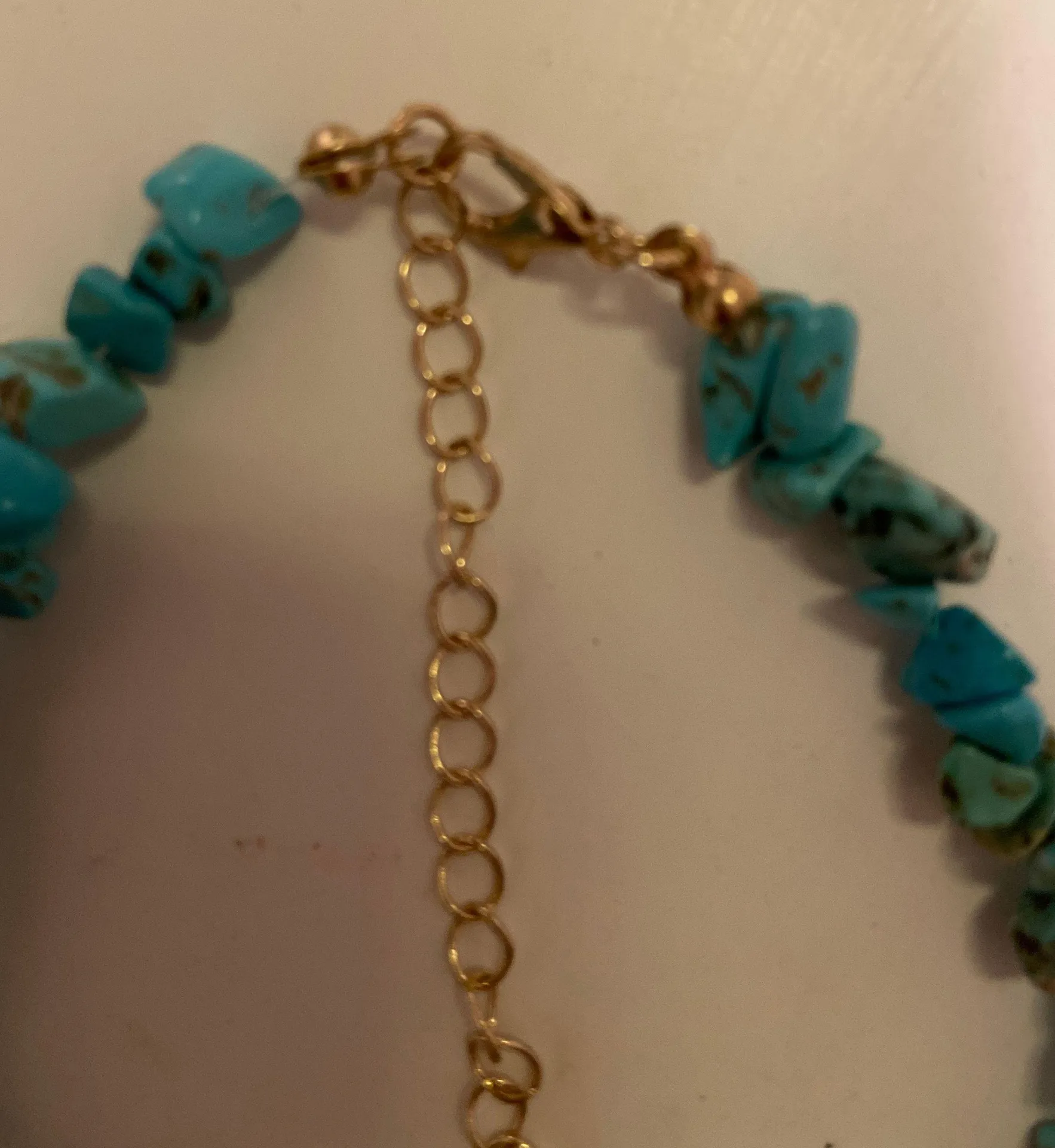 SheIn blue stone necklace - Image 3