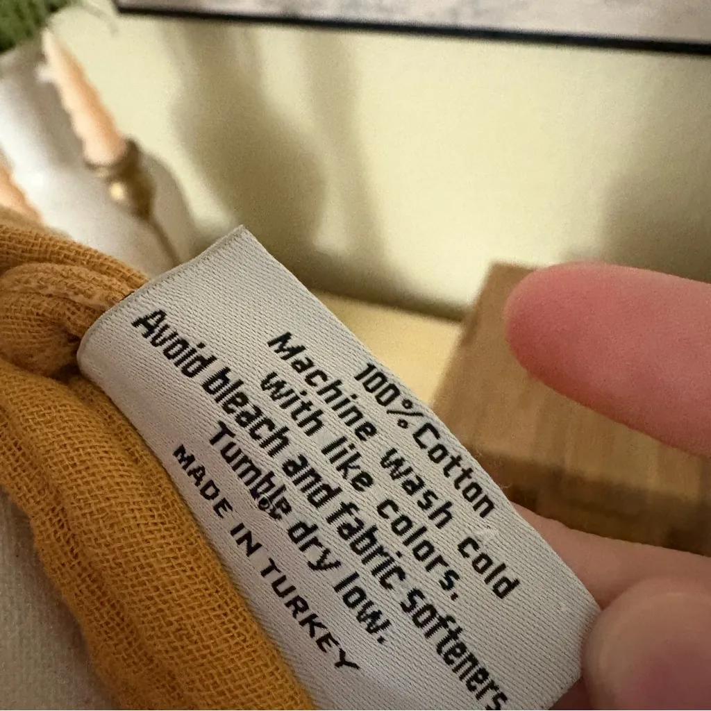 PARACHUTE Cloud Cotton Robe In‎ Mustard Yellow Size Small - Image 7