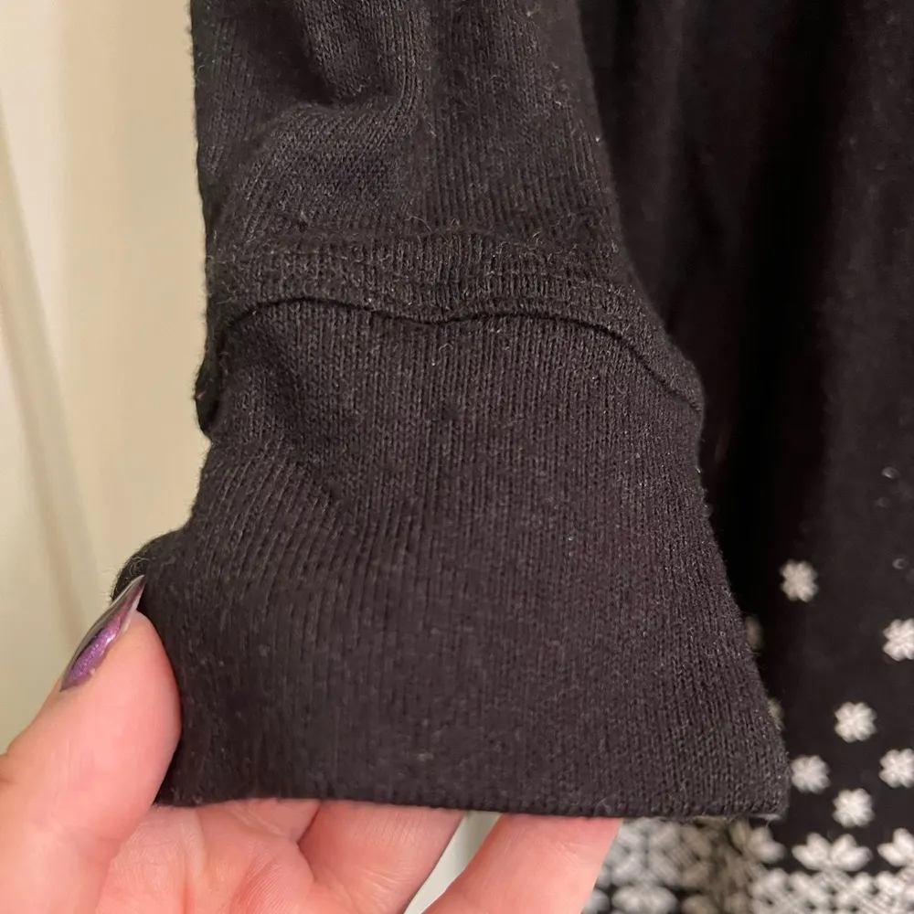 Sleep by Cacique Black Sleepshirt Nightgown in Fairisle Stripe - Size 14/16 - Image 4