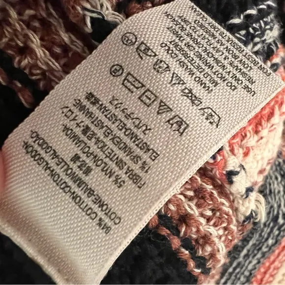 FREE PEOPLE Striped Retro‎ Ruby Knit Dress Size Medium - Image 8