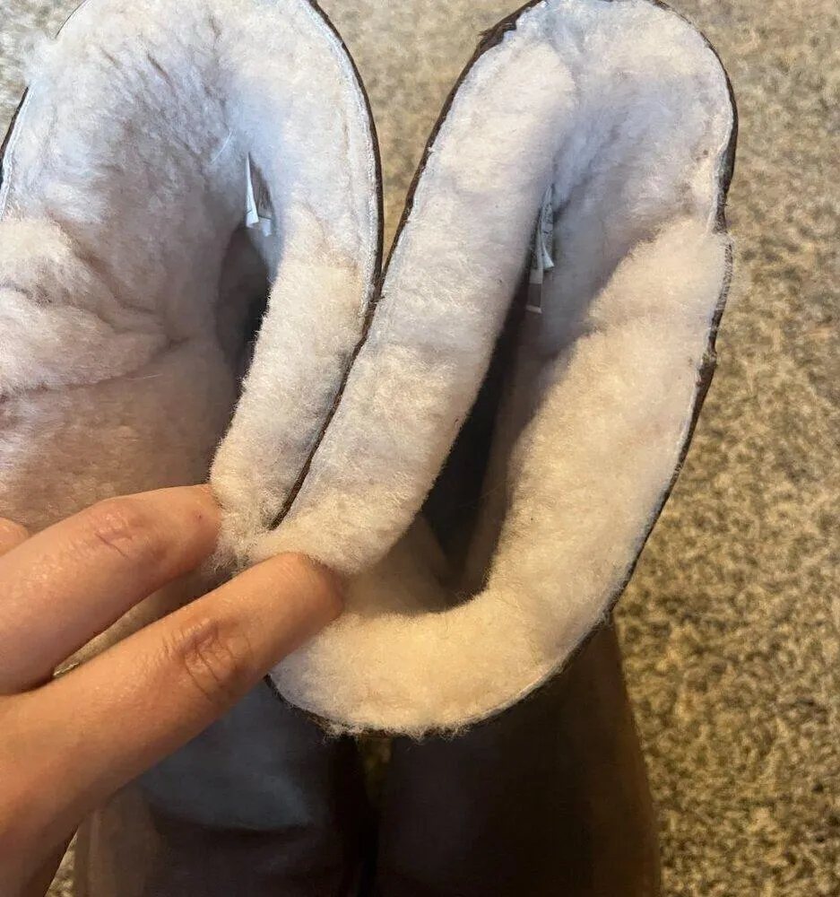 Ugg brown shearling lined Kensington winter boots - Image 3