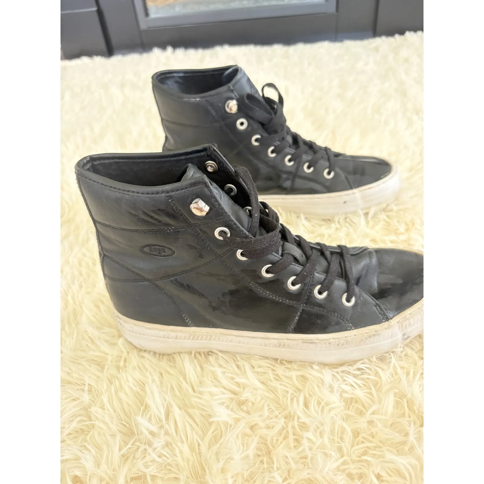 Lugz‎ Women's Black High Top Fashion Sneakers Chunky Platform Sole Shoes 8.5 - Image 3