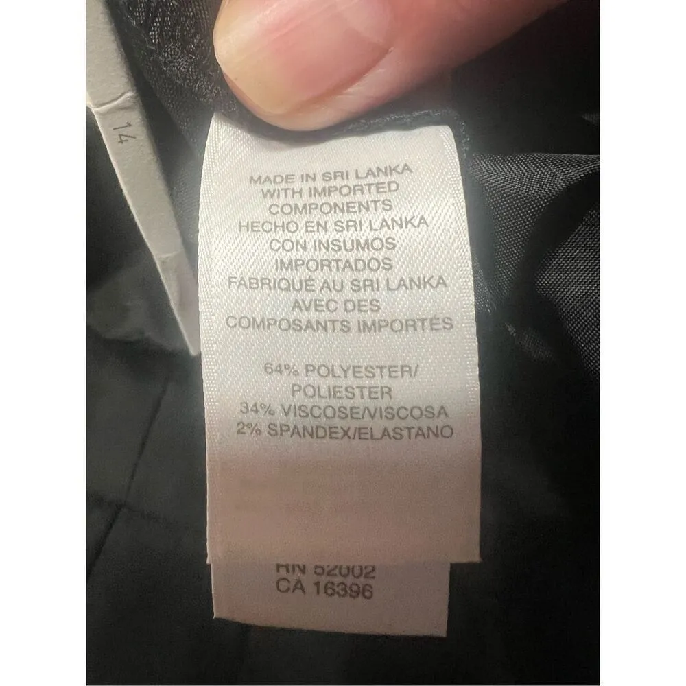 Liz Claiborne Audra Black/Wide Leg Pants Sz 14 NWT - Image 4