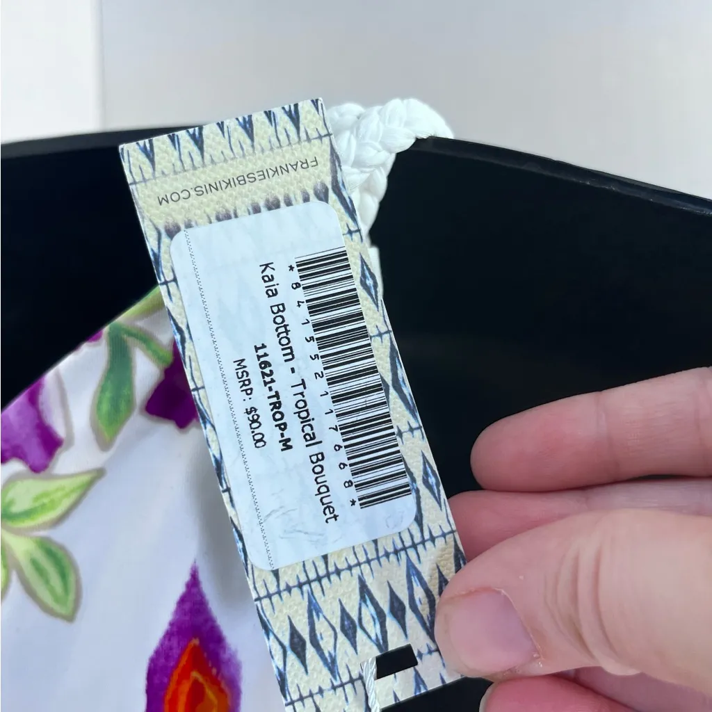 Frankie's Bikinis Floral White Bikini Set - Image 11