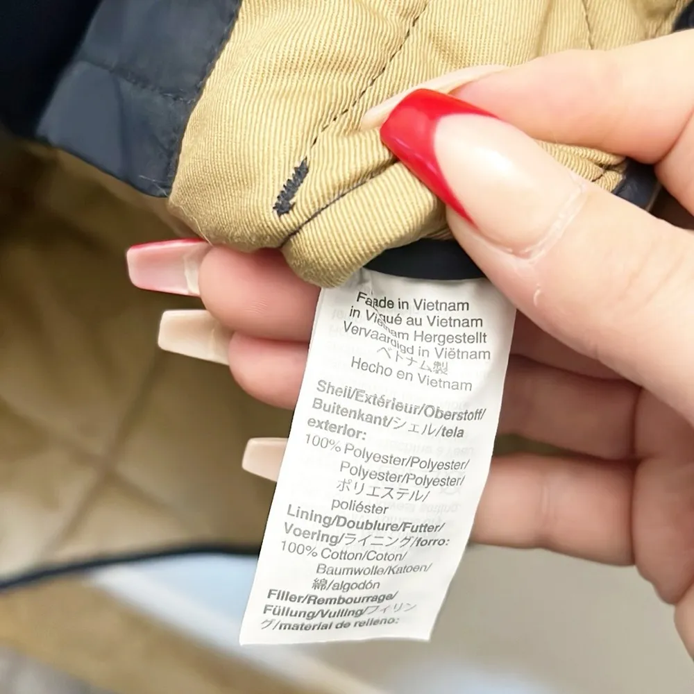 J. Crew Mercantile 100% Polyester Navy Blue Quilted Women’s Vest - Image 7