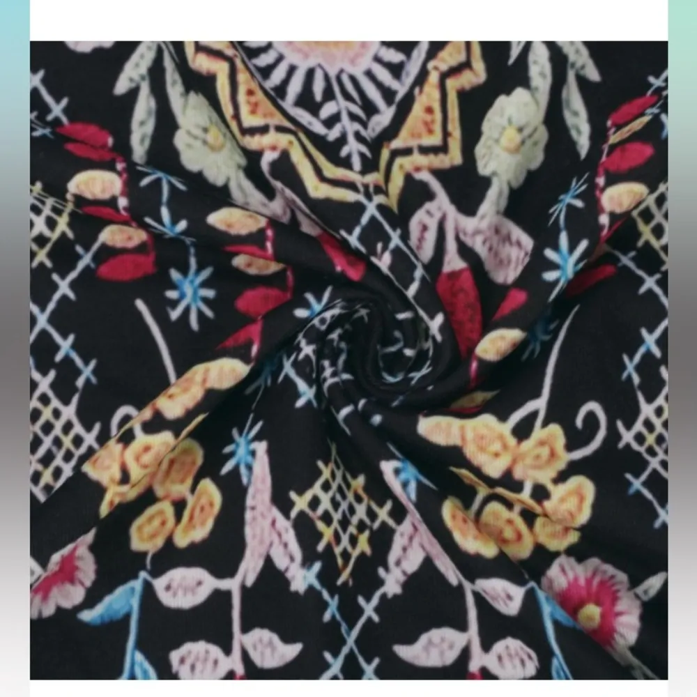 Women's Floral Tank Dress summer casual V-neck sleeveless has stretch - Image 8