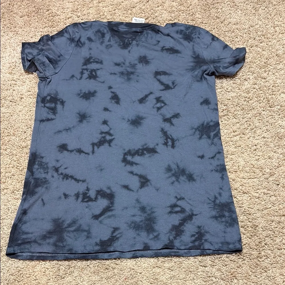 PINK Victoria's Secret Tie-Dye Top - Black and Gray - Image 5